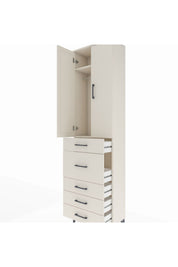 Arges Dolap 2 Raflı 5 Çekmeceli 2 Kapaklı 60x30x221 - S29M121V1A