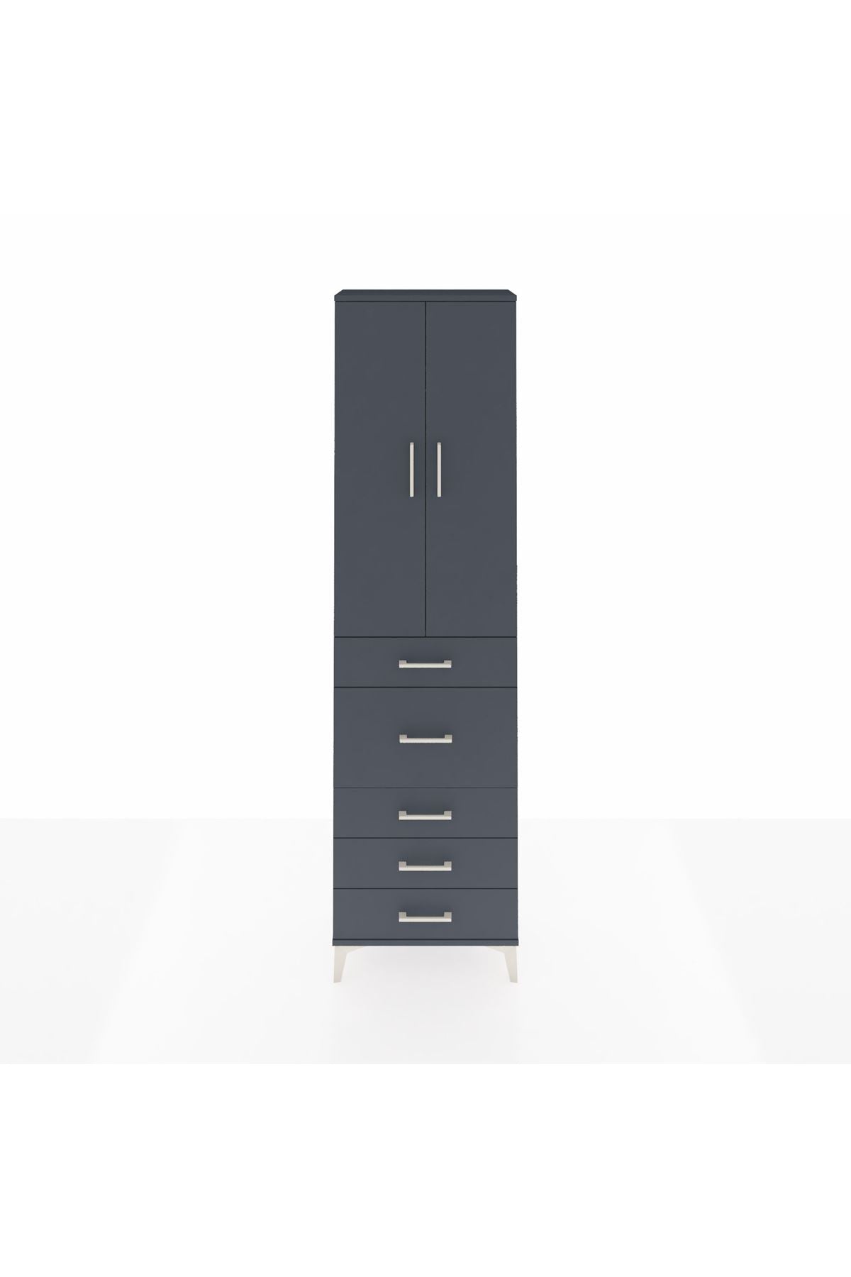 Arges Dolap 2 Raflı 5 Çekmeceli 2 Kapaklı 60x30x221 - S29M121V5A