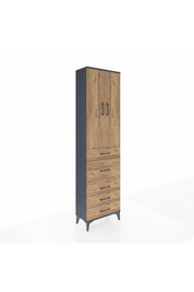 Arges Dolap 2 Raflı 5 Çekmeceli 2 Kapaklı 60x30x221 - S29M121V6A