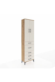 Arges Dolap 2 Raflı 5 Çekmeceli 2 Kapaklı 60x30x221 - S29M121V7A