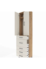 Arges Dolap 2 Raflı 5 Çekmeceli 2 Kapaklı 60x30x221 - S29M121V7A