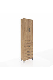 Arges Dolap 2 Raflı 5 Çekmeceli 2 Kapaklı 60x30x221 - S29M121V9A