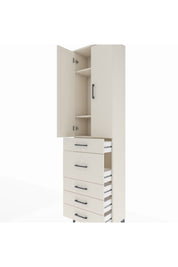 Arges Dolap 3 Raflı 5 Çekmeceli 2 Kapaklı 60x30x221 - S29M122V1A