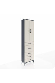 Arges Dolap 3 Raflı 5 Çekmeceli 2 Kapaklı 60x30x221 - S29M122V4A