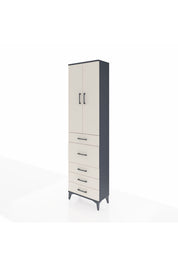 Arges Dolap 3 Raflı 5 Çekmeceli 2 Kapaklı 60x30x221 - S29M122V4A