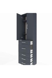 Arges Dolap 3 Raflı 5 Çekmeceli 2 Kapaklı 60x30x221 - S29M122V5A