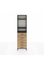 Arges Dolap 3 Raflı 5 Çekmeceli 60x30x221 - S29M123V6A
