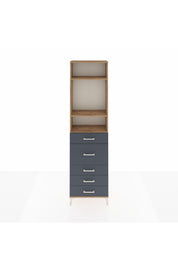 Arges Dolap 3 Raflı 5 Çekmeceli 60x30x221 - S29M123V8A