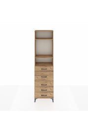Arges Dolap 3 Raflı 5 Çekmeceli 60x30x221 - S29M123V9A