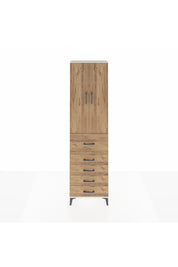 Arges Dolap 2 Raflı 5 Çekmeceli 2 Kapaklı 60x30x221 - S29M124V3A