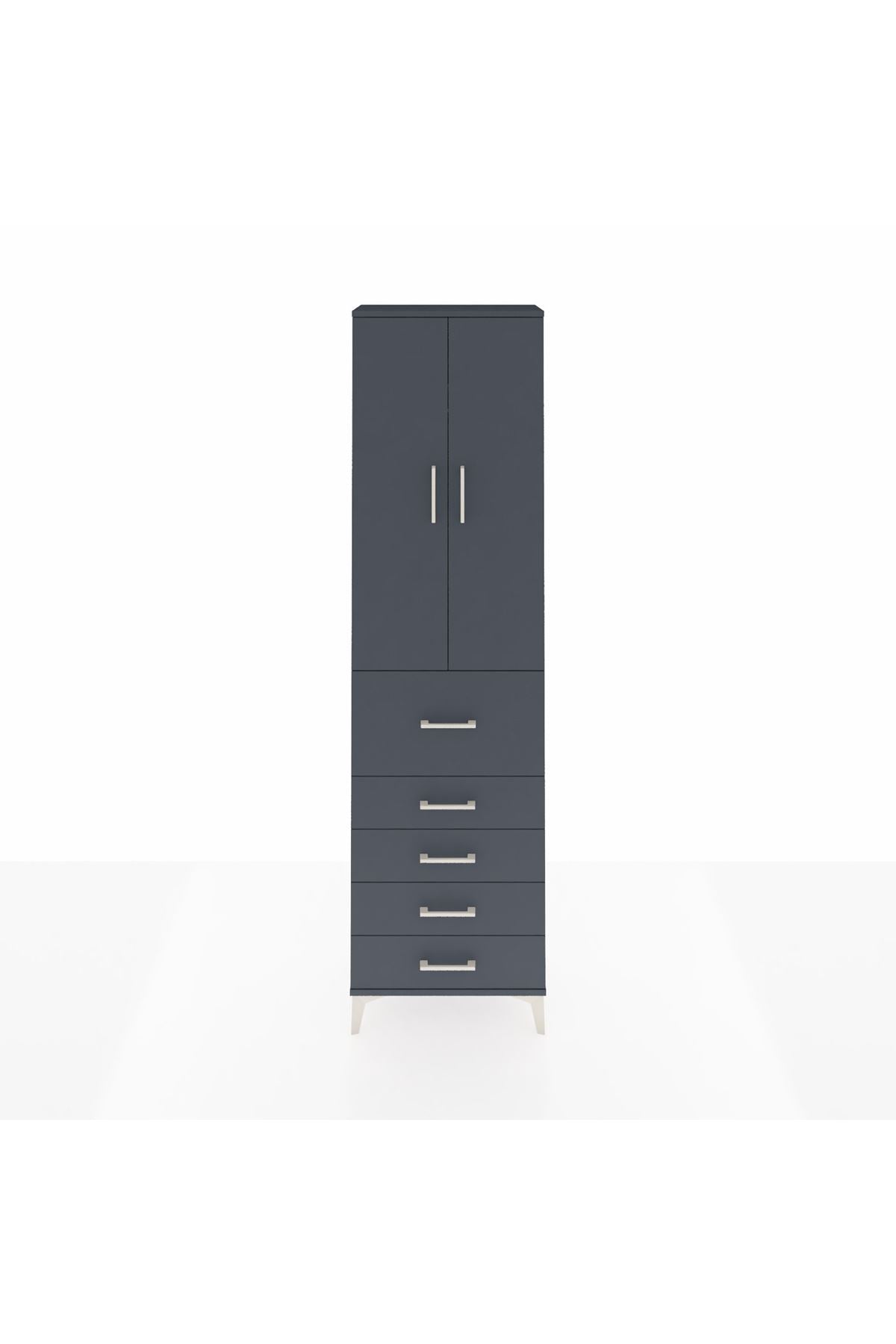 Arges Dolap 2 Raflı 5 Çekmeceli 2 Kapaklı 60x30x221 - S29M124V5A