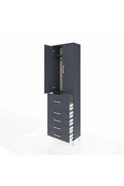 Arges Dolap 2 Raflı 5 Çekmeceli 2 Kapaklı 60x30x221 - S29M124V5A