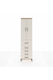 Arges Dolap 2 Raflı 5 Çekmeceli 2 Kapaklı 60x30x221 - S29M124V7A