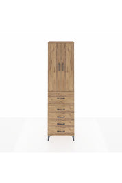 Arges Dolap 2 Raflı 5 Çekmeceli 2 Kapaklı 60x30x221 - S29M124V9A