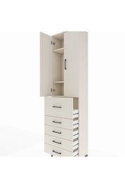 Arges Dolap 3 Raflı 5 Çekmeceli 2 Kapaklı 60x30x221 - S29M125V1A