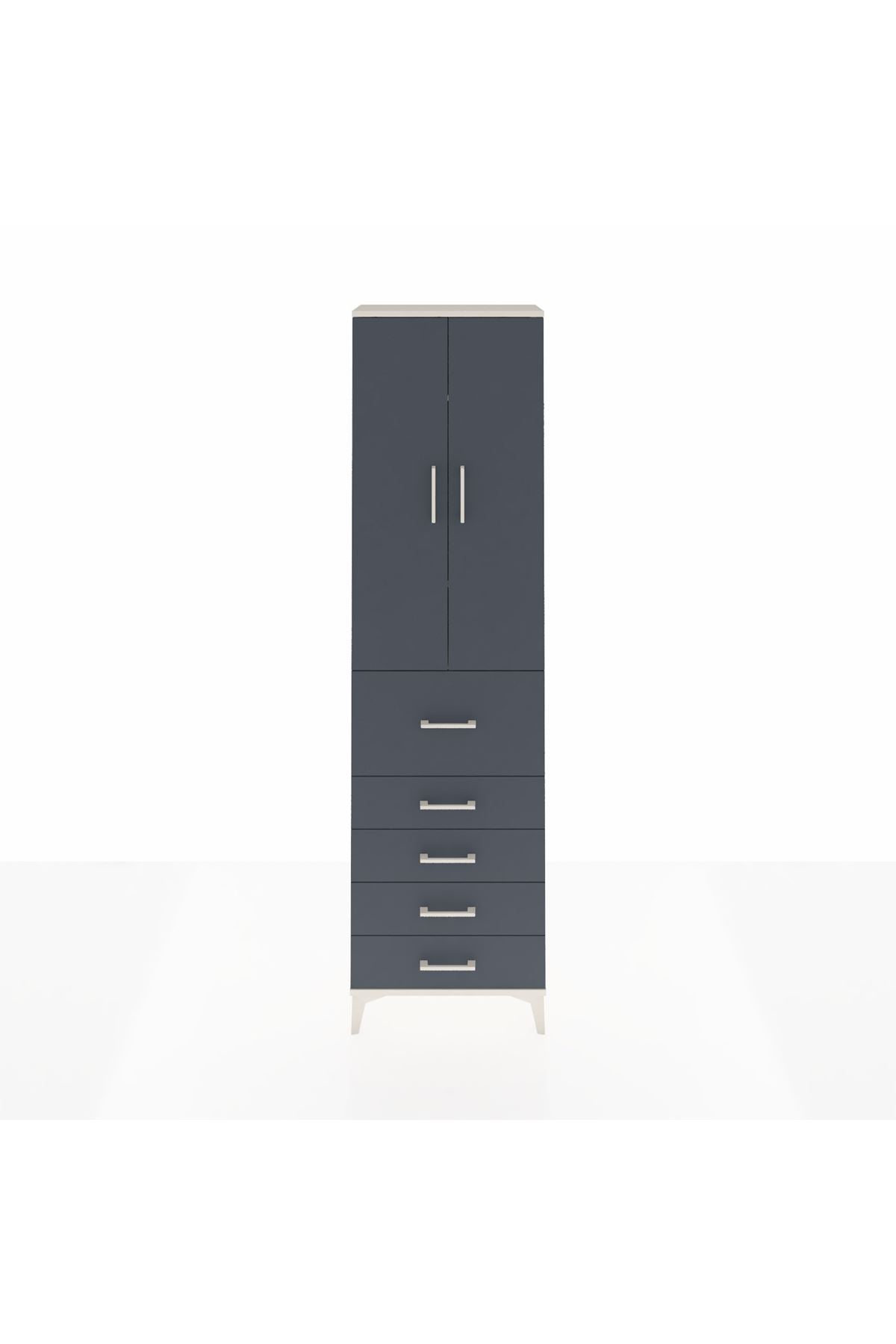 Arges Dolap 3 Raflı 5 Çekmeceli 2 Kapaklı 60x30x221 - S29M125V2A