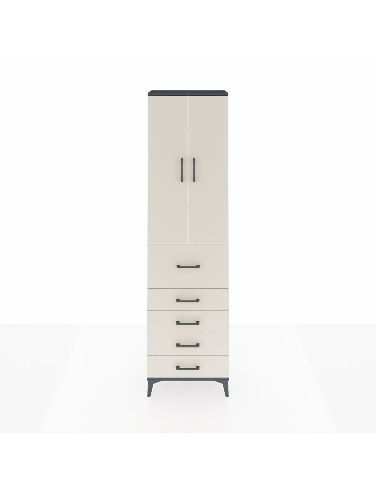 Arges Dolap 3 Raflı 5 Çekmeceli 2 Kapaklı 60x30x221 - S29M125V4A