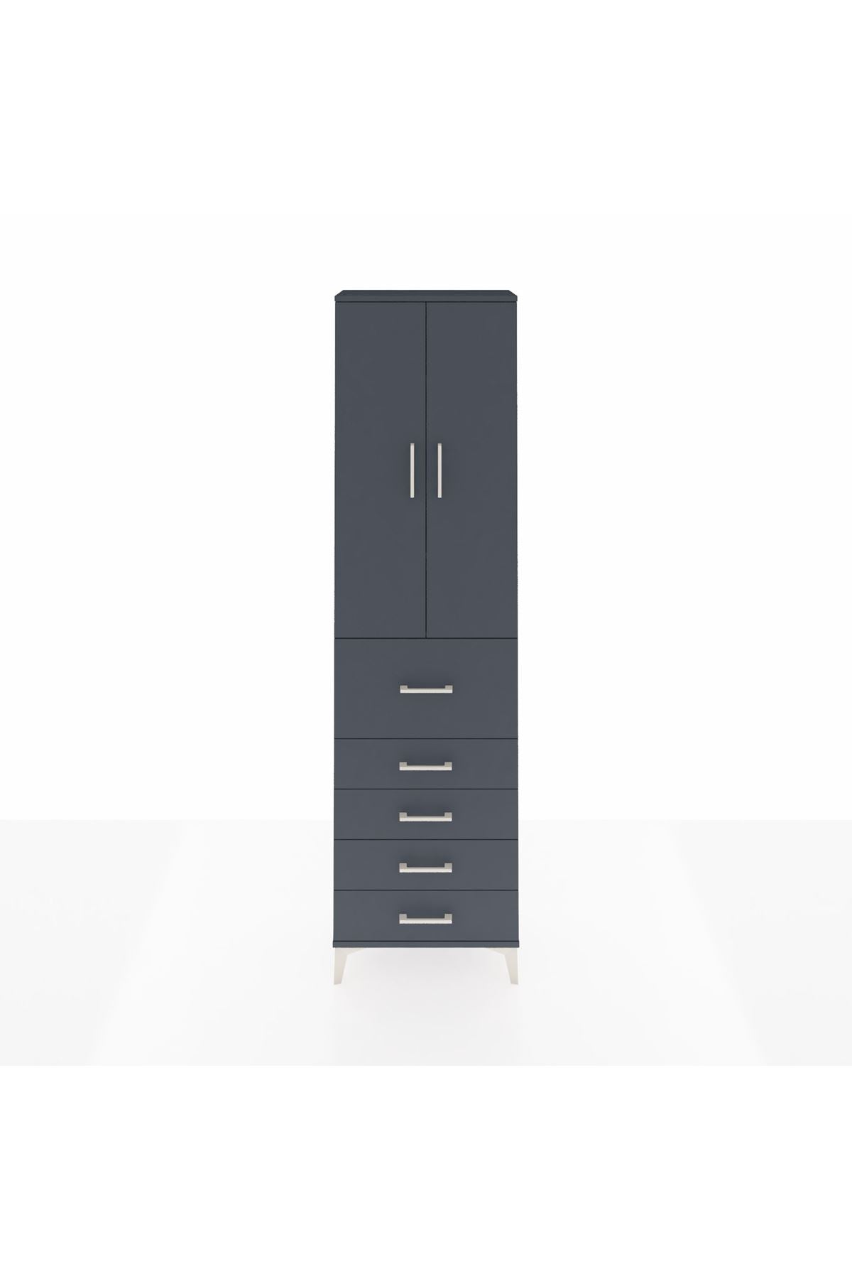 Arges Dolap 3 Raflı 5 Çekmeceli 2 Kapaklı 60x30x221 - S29M125V5A