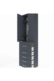 Arges Dolap 3 Raflı 5 Çekmeceli 2 Kapaklı 60x30x221 - S29M125V5A