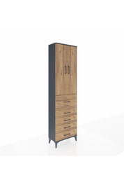 Arges Dolap 3 Raflı 5 Çekmeceli 2 Kapaklı 60x30x221 - S29M125V6A