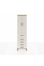 Arges Dolap 3 Raflı 5 Çekmeceli 2 Kapaklı 60x30x221 - S29M125V7A