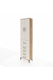 Arges Dolap 3 Raflı 5 Çekmeceli 2 Kapaklı 60x30x221 - S29M125V7A