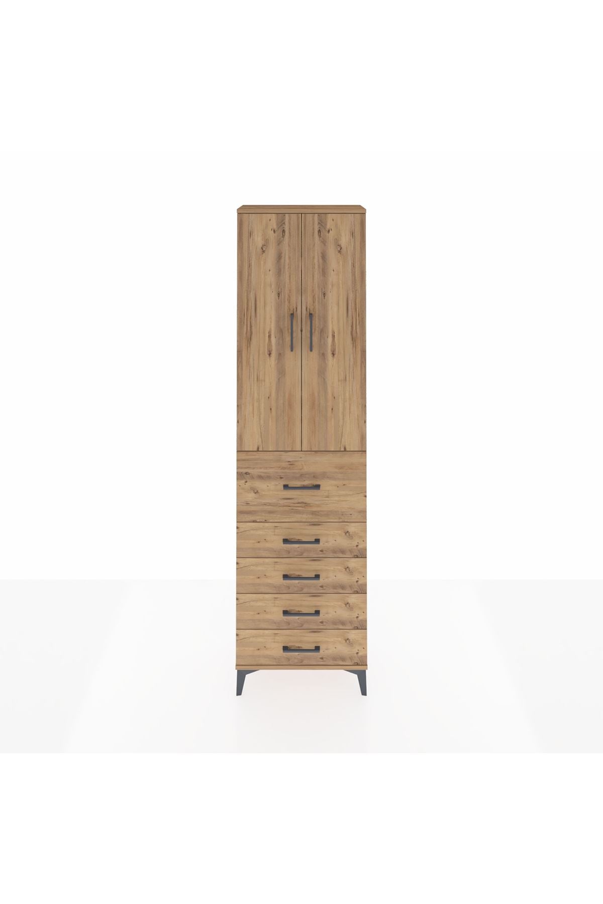 Arges Dolap 3 Raflı 5 Çekmeceli 2 Kapaklı 60x30x221 - S29M125V9A