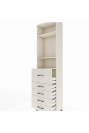 Arges Dolap 3 Raflı 5 Çekmeceli 60x30x221 - S29M126V1A