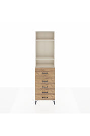 Arges Dolap 3 Raflı 5 Çekmeceli 60x30x221 - S29M126V3A