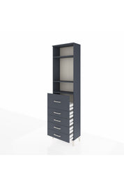 Arges Dolap 3 Raflı 5 Çekmeceli 60x30x221 - S29M126V5A