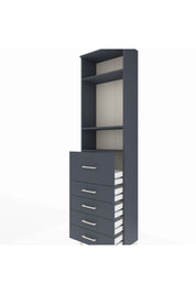 Arges Dolap 3 Raflı 5 Çekmeceli 60x30x221 - S29M126V5A