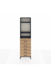 Arges Dolap 3 Raflı 5 Çekmeceli 60x30x221 - S29M126V6A