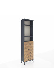Arges Dolap 3 Raflı 5 Çekmeceli 60x30x221 - S29M126V6A