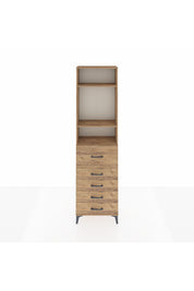 Arges Dolap 3 Raflı 5 Çekmeceli 60x30x221 - S29M126V9A