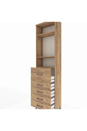 Arges Dolap 3 Raflı 5 Çekmeceli 60x30x221 - S29M126V9A