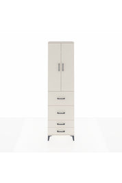 Arges Dolap 2 Raflı 4 Çekmeceli Tek Askılı 60x30x221 - S29M127V1A