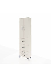 Arges Dolap 2 Raflı 4 Çekmeceli Tek Askılı 60x30x221 - S29M127V1A