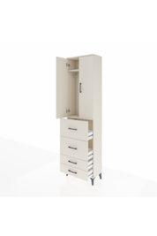 Arges Dolap 2 Raflı 4 Çekmeceli Tek Askılı 60x30x221 - S29M127V1A