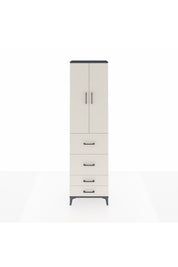 Arges Dolap 2 Raflı 4 Çekmeceli Tek Askılı 60x30x221 - S29M127V4A