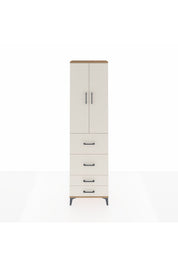 Arges Dolap 2 Raflı 4 Çekmeceli Tek Askılı 60x30x221 - S29M127V7A