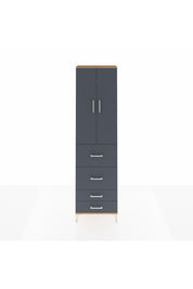 Arges Dolap 2 Raflı 4 Çekmeceli Tek Askılı 60x30x221 - S29M127V8A