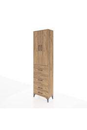 Arges Dolap 2 Raflı 4 Çekmeceli Tek Askılı 60x30x221 - S29M127V9A
