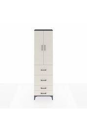 Arges Dolap 3 Raflı 4 Çekmeceli 2 Kapaklı 60x30x221 - S29M128V4A