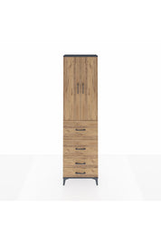 Arges Dolap 3 Raflı 4 Çekmeceli 2 Kapaklı 60x30x221 - S29M128V6A
