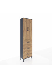 Arges Dolap 3 Raflı 4 Çekmeceli 2 Kapaklı 60x30x221 - S29M128V6A
