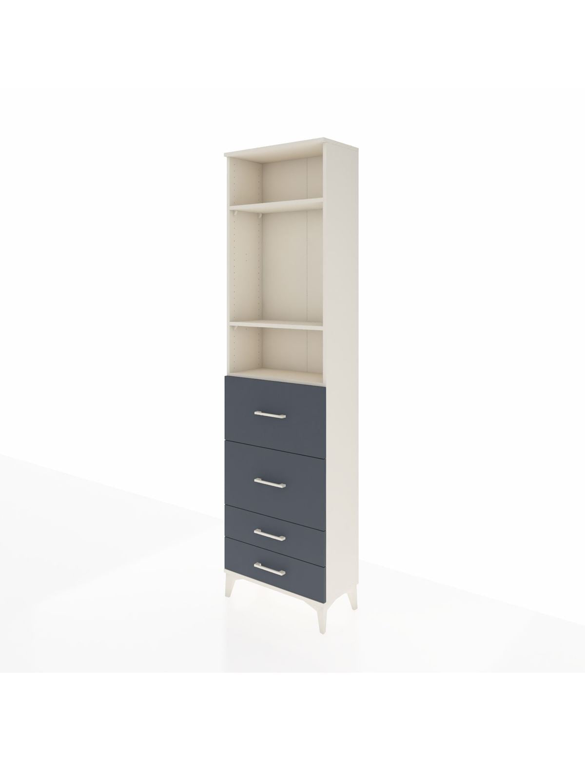Arges Dolap 3 Raflı 4 Çekmeceli 60x30x221 - S29M129V2A