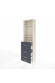 Arges Dolap 3 Raflı 4 Çekmeceli 60x30x221 - S29M129V2A