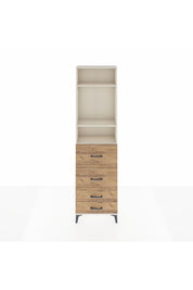 Arges Dolap 3 Raflı 4 Çekmeceli 60x30x221 - S29M129V3A