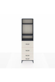 Arges Dolap 3 Raflı 4 Çekmeceli 60x30x221 - S29M129V4A