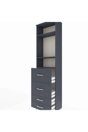 Arges Dolap 3 Raflı 4 Çekmeceli 60x30x221 - S29M129V5A